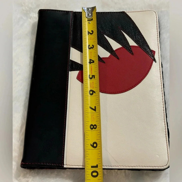 Seth Aaron SA Mod iPad Leather Case Modern White Cream Black Red - Picture 10 of 11